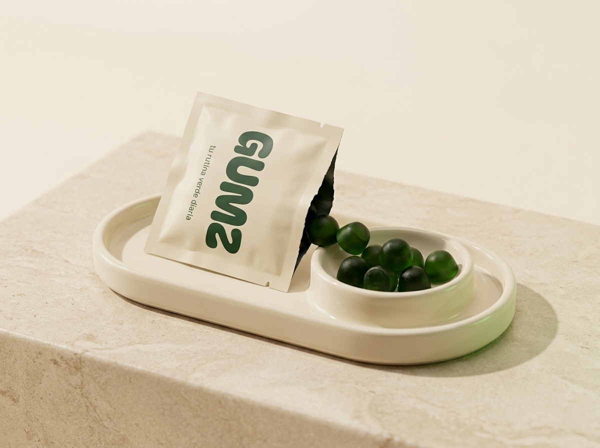 Sobre diario GUMZ con gummies verdes